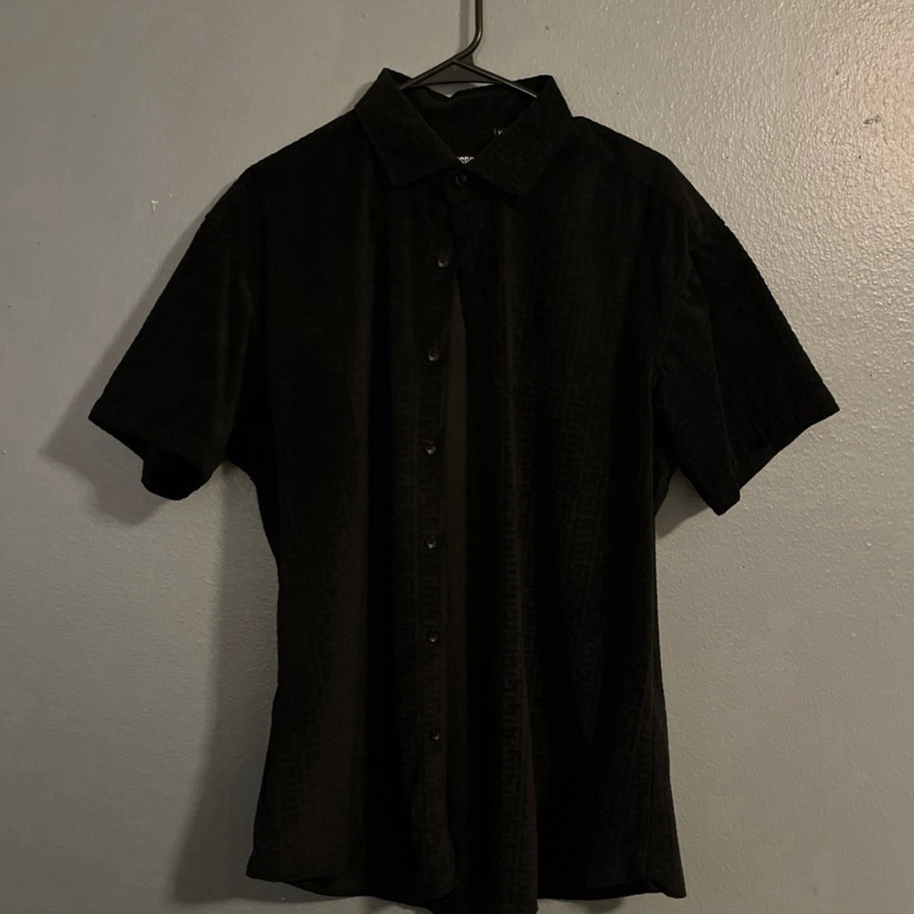 Bespoke Black Button-Up Shirt